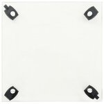 vidaXL Supports roulants à plantes 4 Pièces 35x35 cm Carré Verre trempé