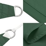 vidaXL Voile de parasol tissu oxford rectangulaire 3x5 m vert foncé