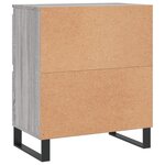vidaXL Buffets 3 Pièces Sonoma gris Bois d'ingénierie