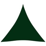 vidaXL Voile de parasol Tissu Oxford triangulaire 6x6x6 m Vert foncé