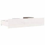 vidaXL Tiroirs de lit 4 Pièces Blanc Bois de pin massif