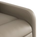 vidaXL Fauteuil de massage inclinable électrique cappuccino similicuir