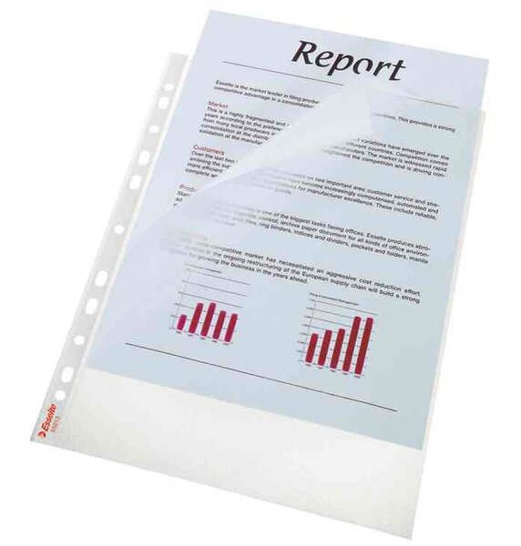 pochettes perforées Standard plus, A4, PP, 0,09 mm ESSELTE