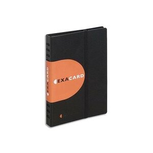 Porte cartes de visite détachable Exacard Exactive 320 cartes 26 5x25cm Noir EXACOMPTA