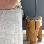 Tabouret en teck rose 40 cm