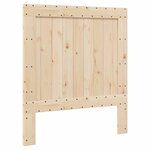 vidaXL Cadre de lit avec tête de lit 90x200 cm bois de pin massif