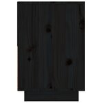 vidaXL Tables de chevet 2 Pièces Noir 60x34x51 cm Bois de pin solide