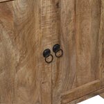 vidaXL Buffet avec étagères Bois de manguier massif 120 x 35 x 200 cm