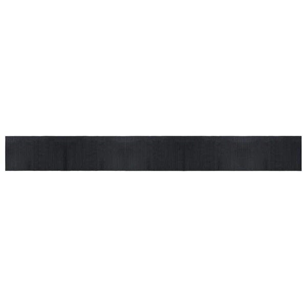 vidaXL Tapis rectangulaire noir 60x500 cm bambou