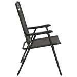 vidaXL Chaises de jardin pliables lot de 8 en acier et textilène