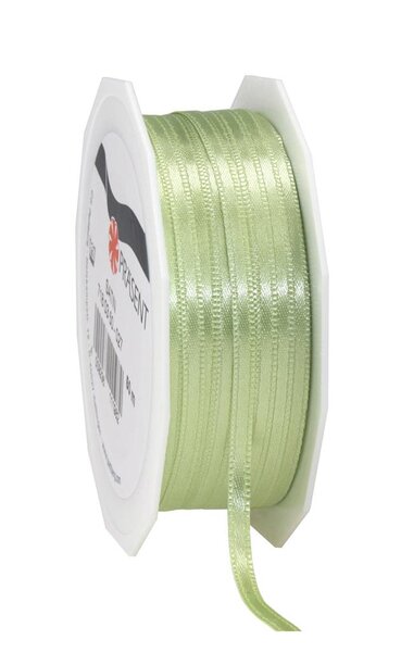 Satin double face 50-m-rouleau 3 mm vert clair