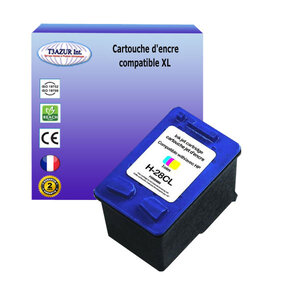 Cartouche compatible avec HP OfficeJet 4317, 4319, 4355, 5505, 5508 remplace HP 28 - Couleur - 18ml - T3AZUR