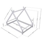 Lit tipi enfant TAHUKA 140 x 200 vert sauge