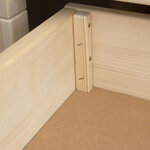 Tiroir de lit 120 x 180 avec sommier BUDDY - beige