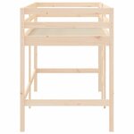 vidaXL Lit mezzanine enfants échelle 90x200 cm bois pin massif