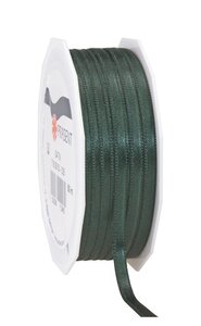 Satin double face 50-m-rouleau 6 mm vert sapin