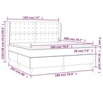 vidaXL Sommier à lattes de lit et matelas Gris clair 180x200cm Velours