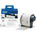 Rouleau DK-22205 Etiquette Thermique Continu QL500/550 62mm N/BL BROTHER