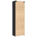 vidaXL Armoire de rangement noir 70x42 5x225 cm bois d'ingénierie