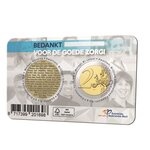 Pièce de monnaie 2 euro & médaille Pays-Bas 2022 BU – Merci pour les soins