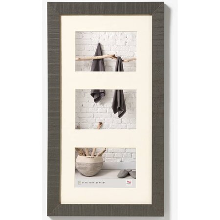 Walther Design Cadre photo Home 3x10x15 cm Gris