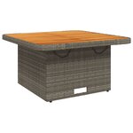 vidaXL Ensemble à manger de jardin 5 Pièces coussins gris résine tressée