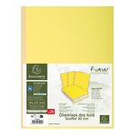 Paquet De 25 Chemises Dos Toilé Forever® 320g/m2 - 24x32cm - Jaune - Exacompta