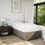vidaXL Cadre de lit Taupe 90x200 cm Tissu