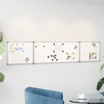 vidaXL Tableau blanc magnétique pliable 200x40x1 7 cm aluminium