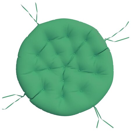 vidaXL Coussin rond vert Ø 100 x11 cm tissu oxford