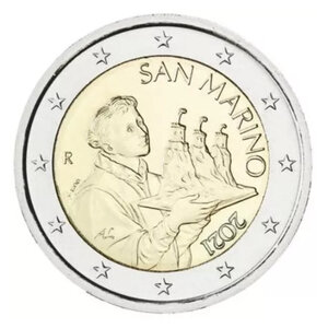 2 euros Saint Marin 2021 - Face nationale.
