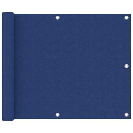vidaXL Écran de balcon Bleu 75x400 cm Tissu Oxford