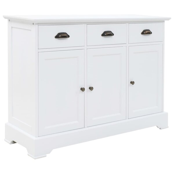 vidaXL Buffet avec 3 portes MDF et Bois de pin 105x35x77 5 cm