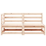 vidaXL Salon de jardin 2 Pièces bois de pin massif