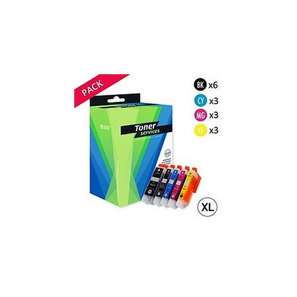 Compatible Epson 33XL Pack 15 Cartouches Noires et Couleurs Toner Services (C13T33574010)