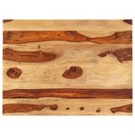 vidaXL Dessus de table Bois solide 25-27 mm 60x80 cm