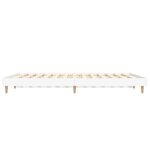 vidaXL Cadre de lit Blanc 140x190 cm bois d'ingénierie