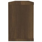 vidaXL Étagères murales cube 2 Pièces Chêne marron Bois d’ingénierie