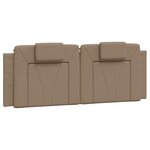 vidaXL Cadre de lit avec tête de lit Cappuccino 140x200 cm Similicuir