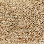 vidaXL Pouf fait à la main Gris 40 x 45 cm Jute