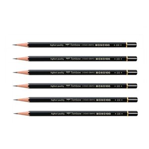 Crayon Graphite Haute Qualité MONO 100 2H x 6 TOMBOW