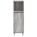 vidaXL Ensemble de meubles de salle de bain 3 Pièces Sonoma gris