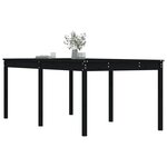 vidaXL Table de jardin noir 203 5x100x76 cm bois massif de pin