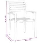vidaXL Ensemble à manger de jardin 7 Pièces bois d'acacia solide et métal