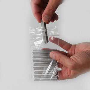 Lot de 5000 sachets plastiques à fermeture zip 80x120mm standard 50µ