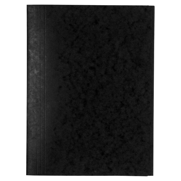 Chemise Simple Sans Élastique Avec 3 Rabats Carte Lustrée 400gm2 - A4 - Noir - X 25 - Exacompta