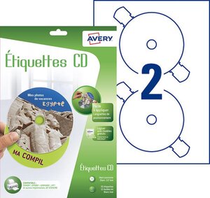 30 étiquettes cd