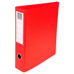 Classeur Rembordé Pvc 4 Anneaux En D De 50mm En 3ème De Couverture - A4 Maxi - Rouge - X 10 - Exacompta