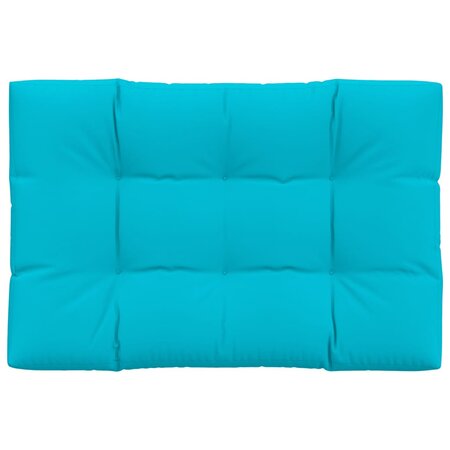 vidaXL Coussin de palette turquoise 120x80x12 cm tissu