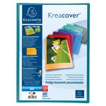 Protège-documents En Polypropylène Semi Rigide Kreacover® Opaque 120 Vues - A4 - Couleurs Assorties - X 8 - Exacompta